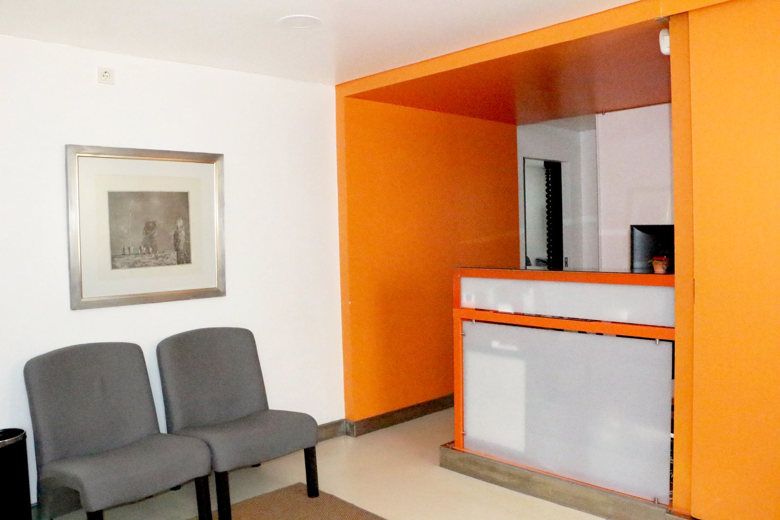 Receção e sala de espera